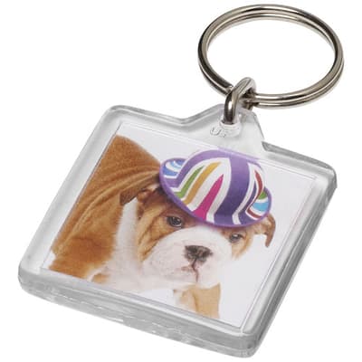 Promotional Vial U1 square keychain