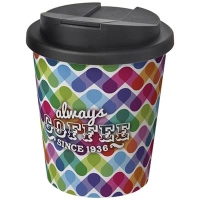 Custom Printed Brite-Americano® Espresso 250 ml tumbler with spill-proof lid