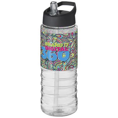 Custom Printed H2O Active® Treble 750 ml spout lid sport bottle