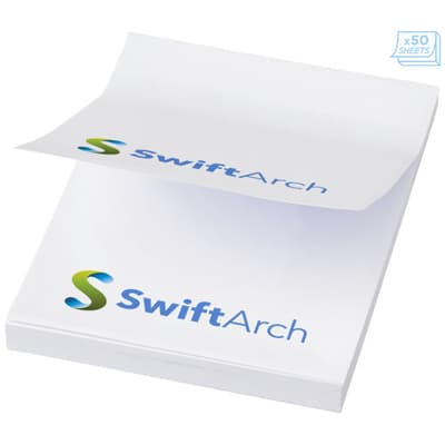 Promotional Sticky-Mate® A8 sticky notes 50x75mm