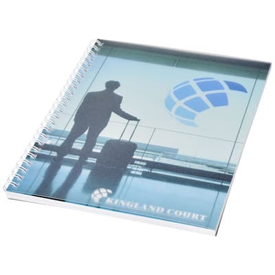 Promotional Desk-Mate® wire-o A5 notebook PP cover