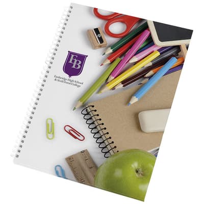 Promotional Wire-o A4 notebook hard cover