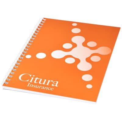 Promotional Desk-Mate® A5 notebook synthetic cover