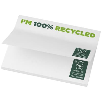 Promotional Sticky-Mate® recycled sticky notes 100x75 mm