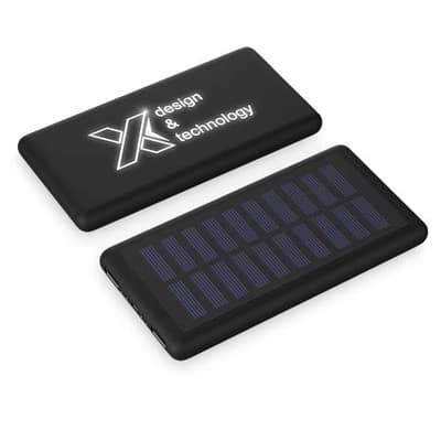 Branded SCX.design P30 8000 mAh light-up solar power bank