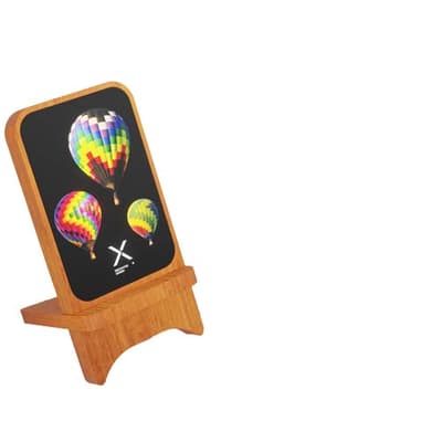 Branded SCX.design W16 15W light-up wireless wooden stand