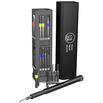 Promotional SCX.design T20 30-piece screwdriver and repair set in aluminium case