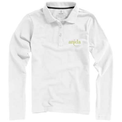Custom Branded Calgary 180 g/m2 long sleeve women's polo