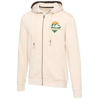 Custom Branded Arora 300 g/m2 unisex full zip hoodie