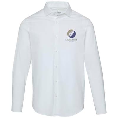 Custom Branded Carnelian 133 g/m² poplin men's shirt