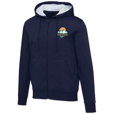 Custom Branded Natron 320 g/m² sherpa full-zip hoodie