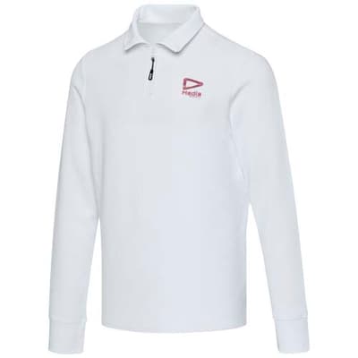 Custom Branded Apollo 245 g/m² long sleeve unisex half zip polo