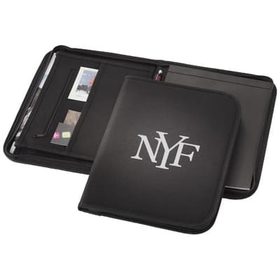 Promotional Berkely A4 zippered portfolio