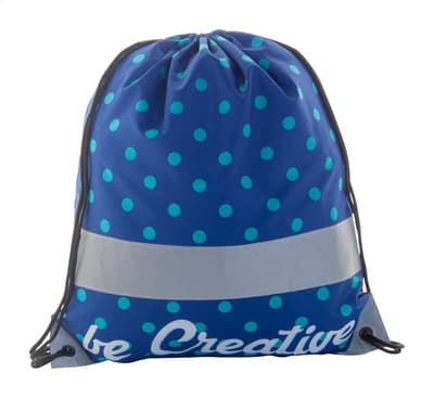 Custom reflective drawstring bag
