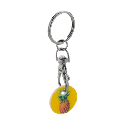 Trolley coin keyring