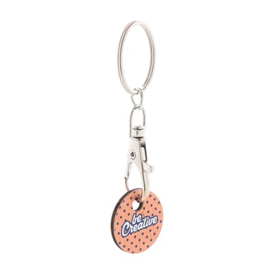 Trolley coin keyring