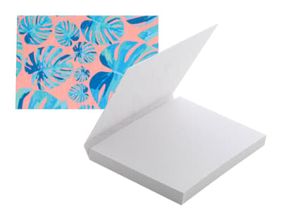 Custom sticky notepad
