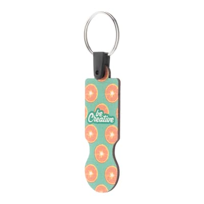Trolley coin keyring