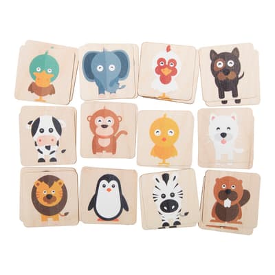 Memory game, animals