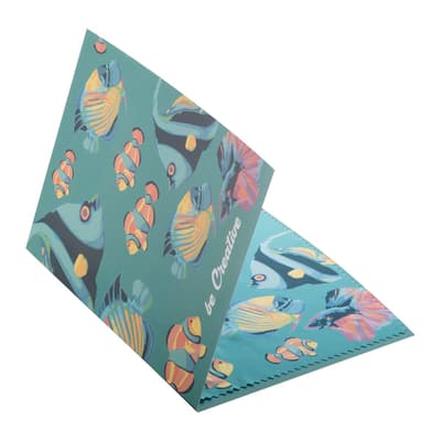 Postcard glasses cloth
