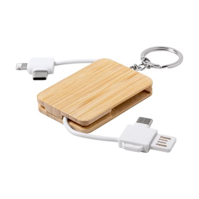 Keyring USB charger cable