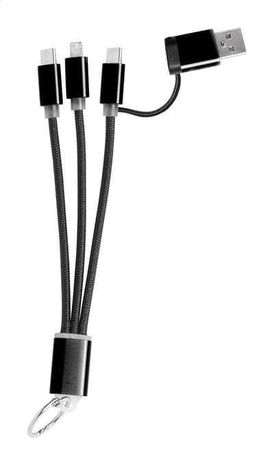Keyring USB charger cable