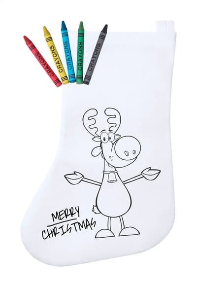 Colouring Christmas stocking