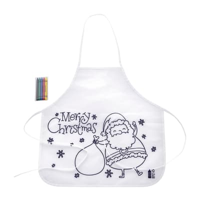 Colouring Christmas apron for kids