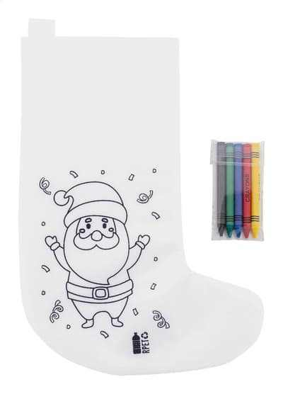 Colouring Christmas stocking
