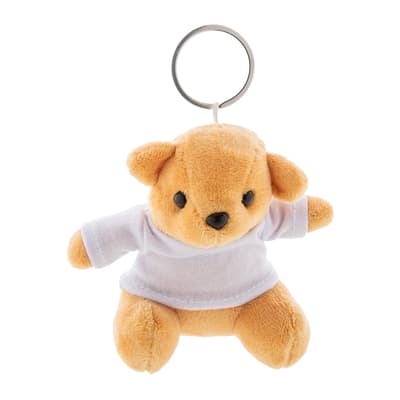 Plush teddy bear keyring