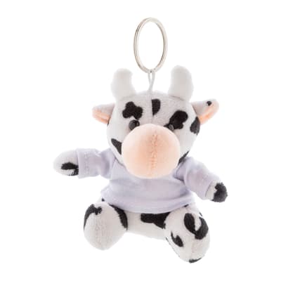 Plush cow keyring