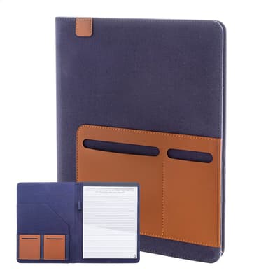 Recycled canvas document folder