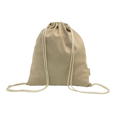 Recycled cotton drawstring bag