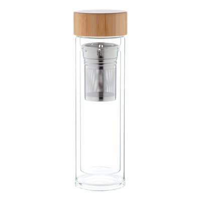 Glass insulated bottle