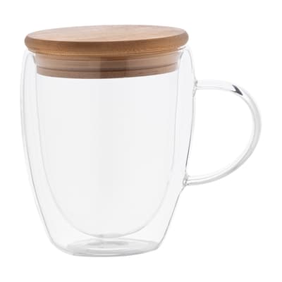 Glass thermo mug