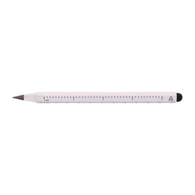 Inkless pen with ruler