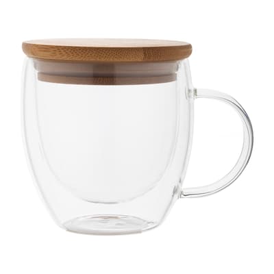 Glass thermo mug