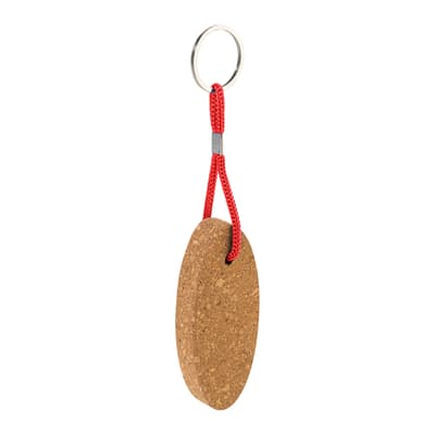 Floating cork keyring