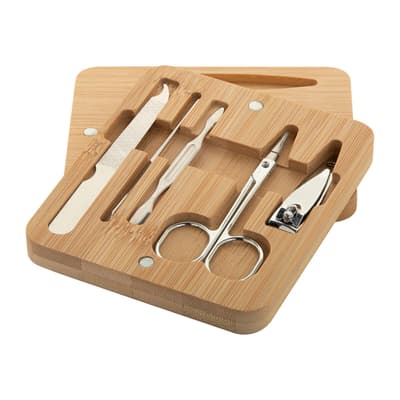 Bamboo manicure set