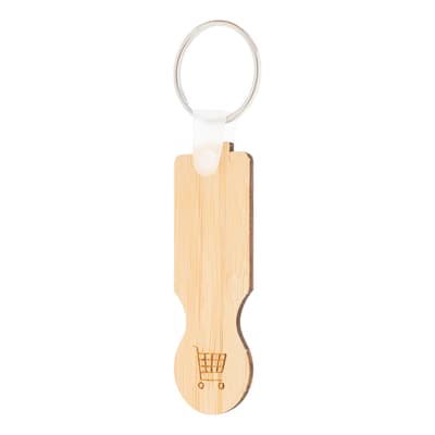 Trolley coin keyring