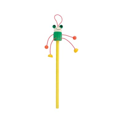 Wooden pencil, frog