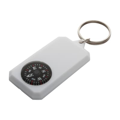Keyring with compass
