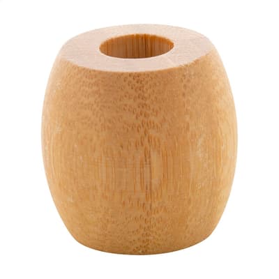 Bamboo toothbrush holder