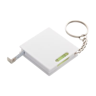 Tape measure with keyring