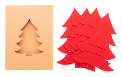 RPET Christmas cutlery holder set