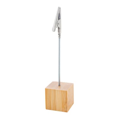 Bamboo note clip