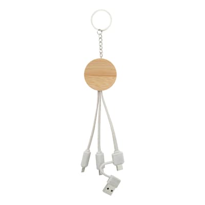 Keyring USB charger cable