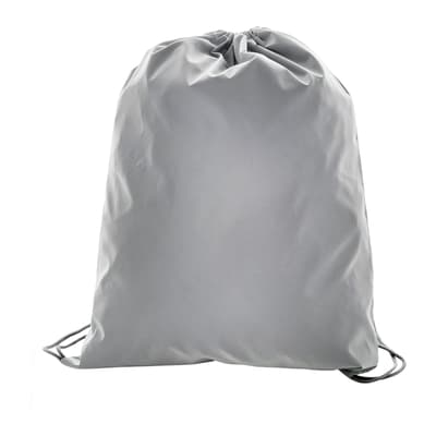 Reflective drawstring bag