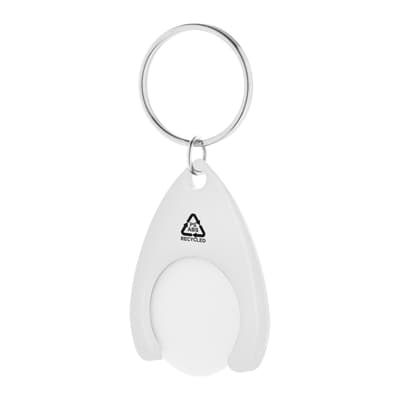RABS trolley coin keyring