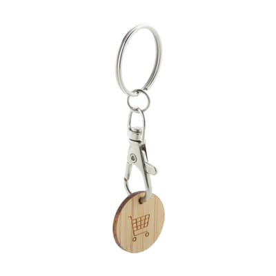 Trolley coin keyring